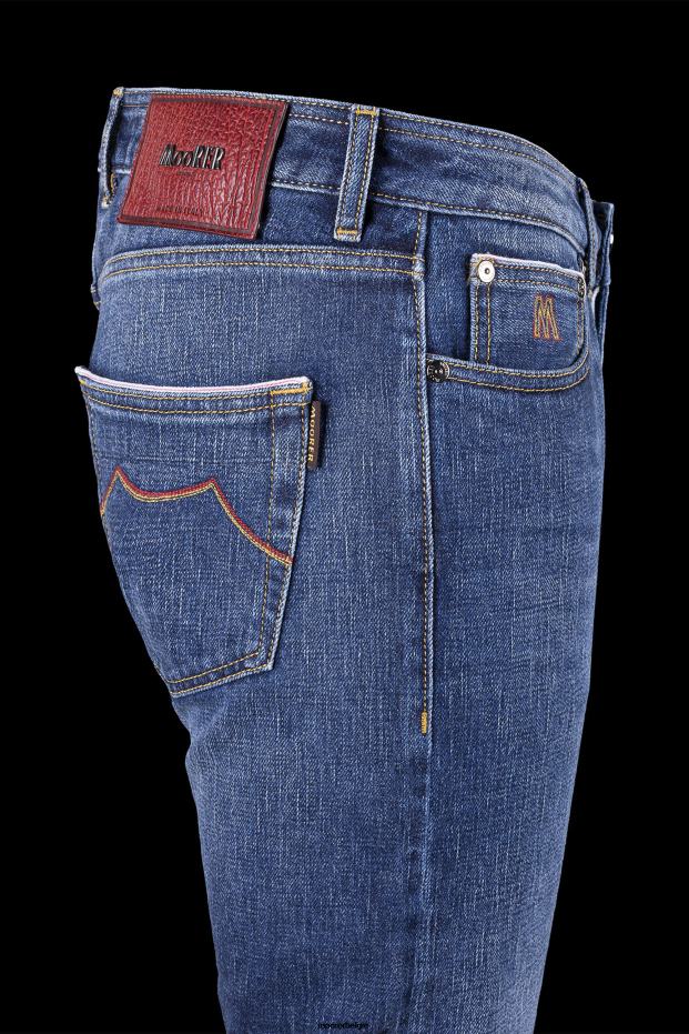 MooRER credi dc104 w 4009 s 10 rosso denim Heren kleding 6660H397