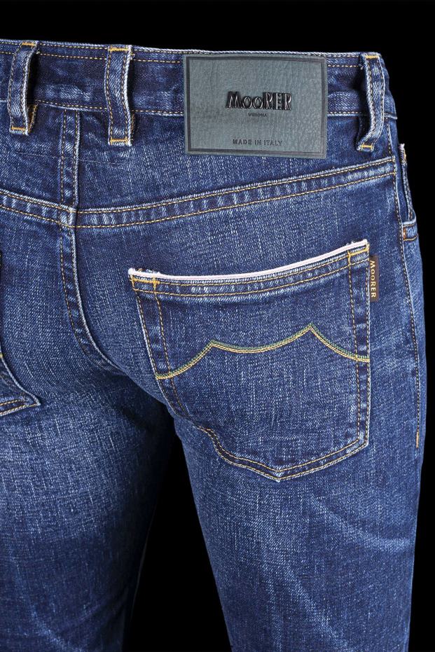 MooRER giotto dc104 w. 4019 s2 benzine denim Heren kleding 6660H644