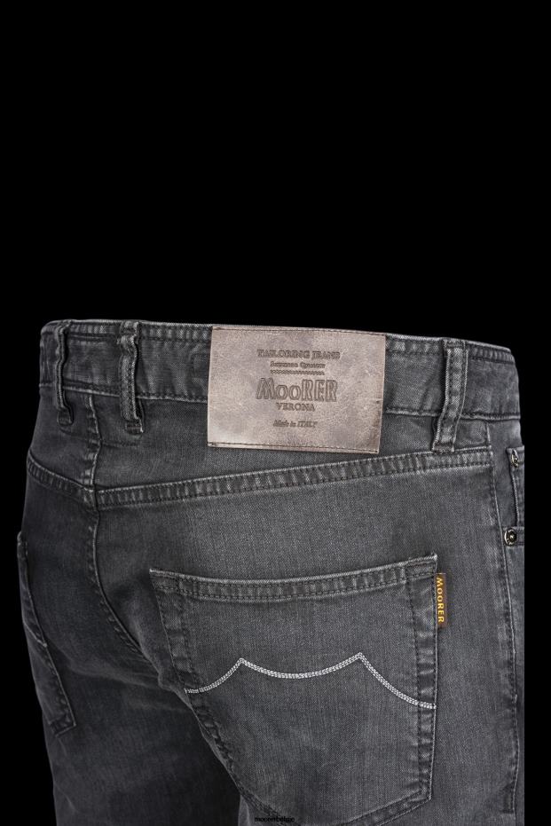 MooRER pavel-701 w. 4018s4 nero denim Heren kleding 6660H486