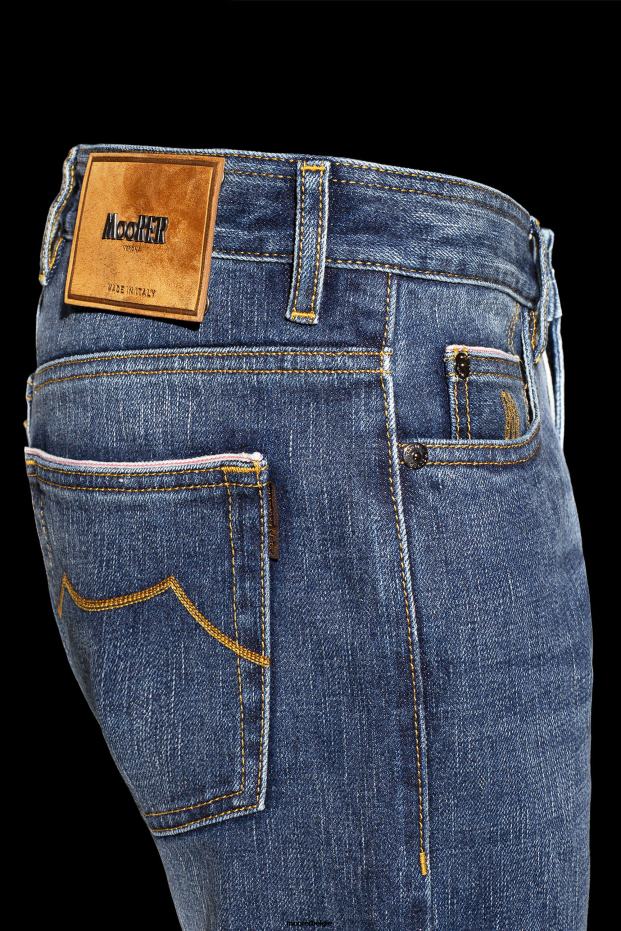 MooRER pilon-dc104 w. 4009 s2 okra denim Heren kleding 6660H302