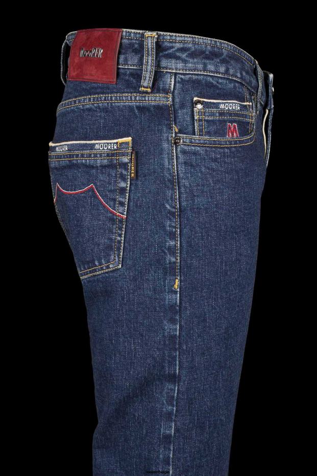 MooRER pilon-dc104 w. 4021 s3p rood denim Heren kleding 6660H797