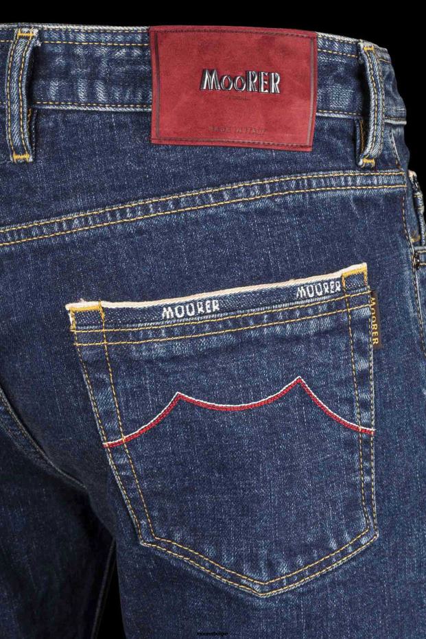 MooRER pilon-dc104 w. 4021 s3p rood denim Heren kleding 6660H797