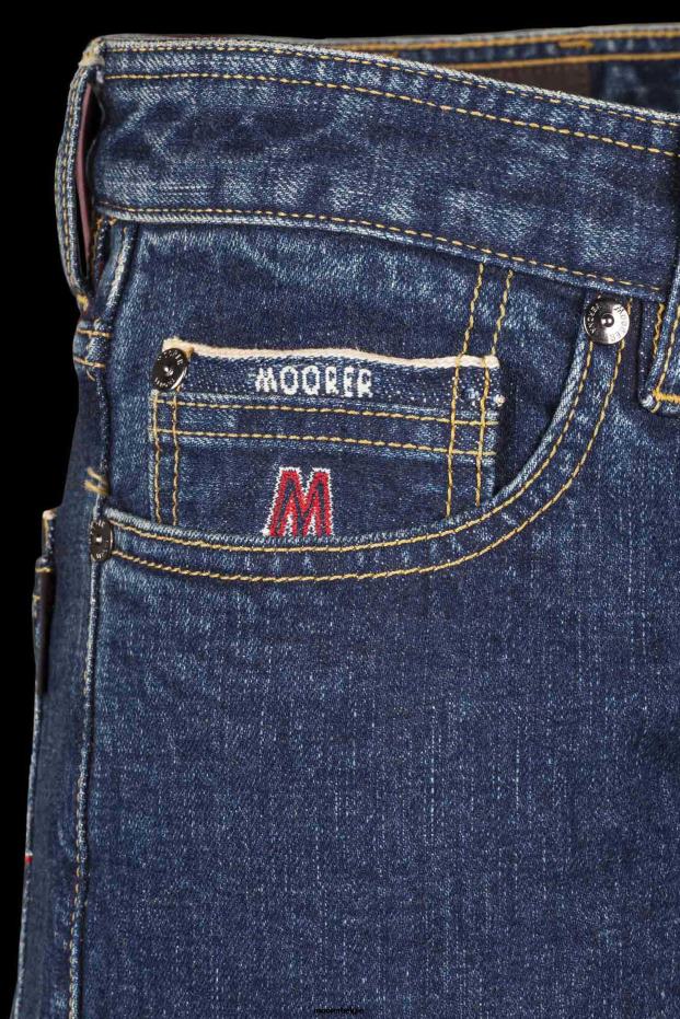 MooRER pilon-dc104 w. 4021 s3p rood denim Heren kleding 6660H797