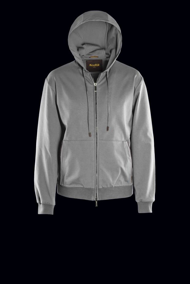 MooRER Matthewfelpa-j grigio melange Heren kleding 6660H458