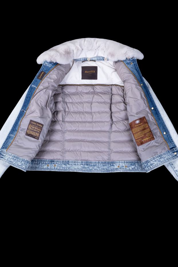 MooRER petunia-bont-104x-n blauw bleekmiddel vrouwen kleding 6660H1204