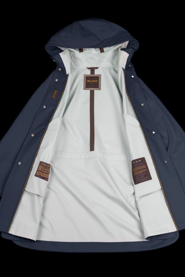 MooRER laurier-bijb donkerblauw/avorio licht vrouwen kleding 6660H1101